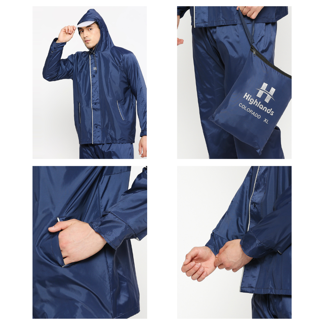 COLORADO - Highlands Reversible Waterproof Rainsuit – Stylish 2-in-1 Raincoat Set