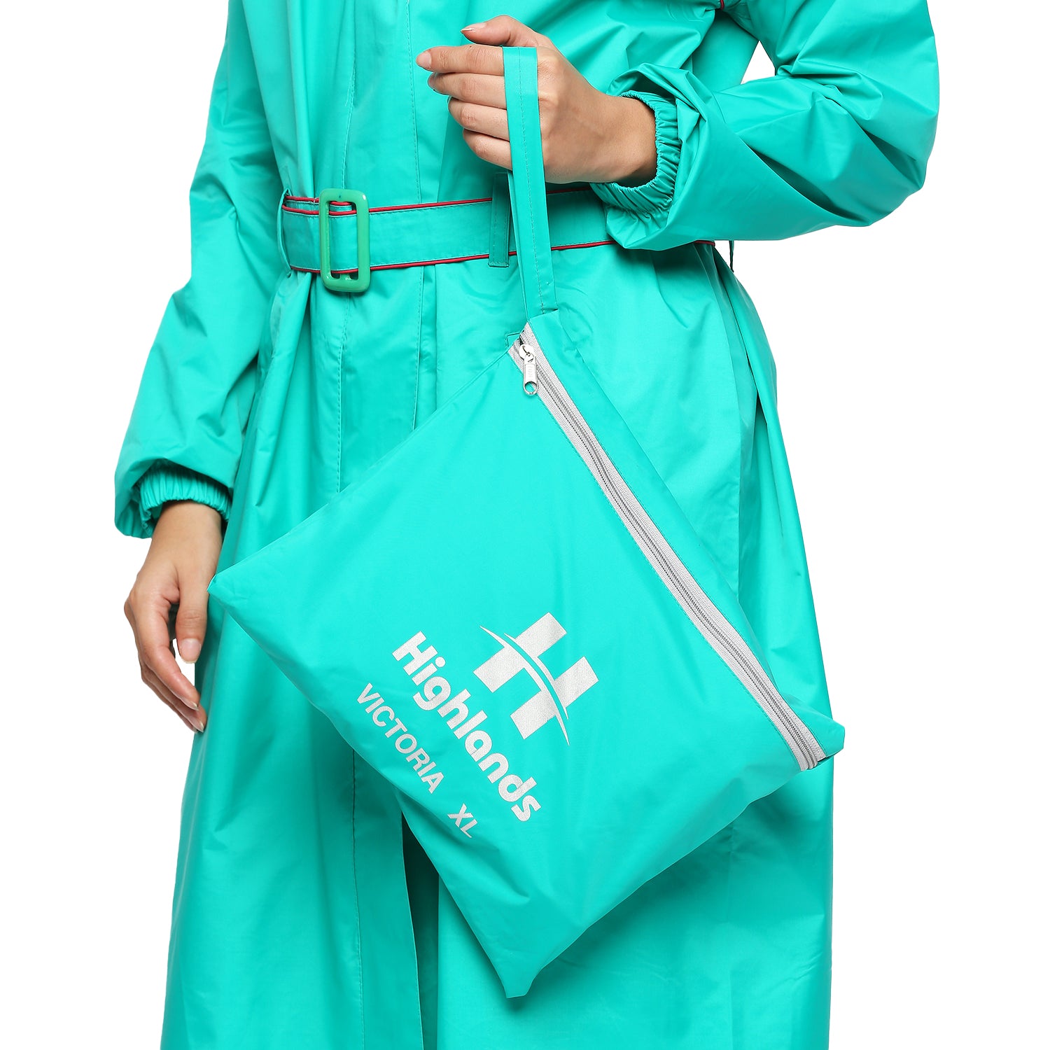 VICTORIA - Highlands Full-Length Waterproof Raincoat with Matching Buckle, Hood & Storage Pouch