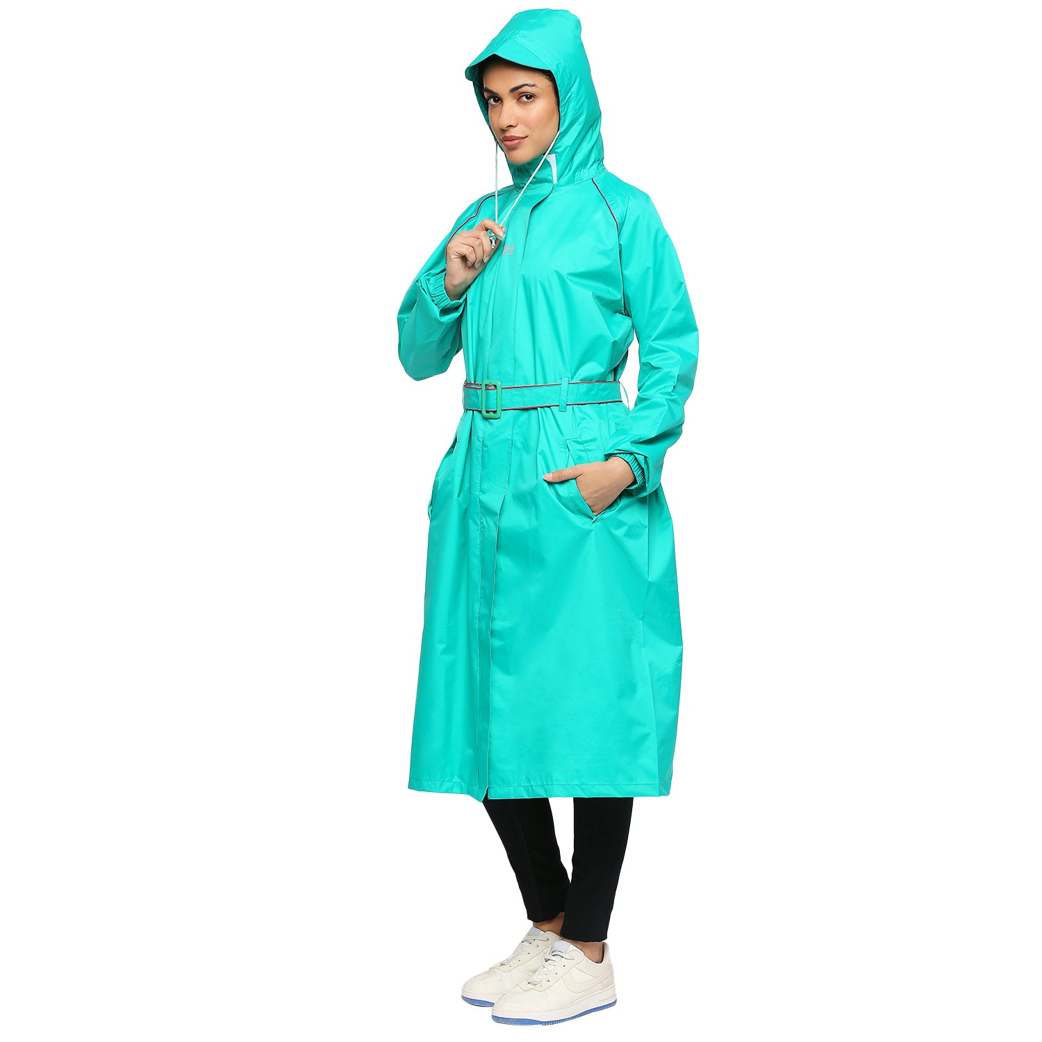 VICTORIA - Highlands Full-Length Waterproof Raincoat with Matching Buckle, Hood & Storage Pouch