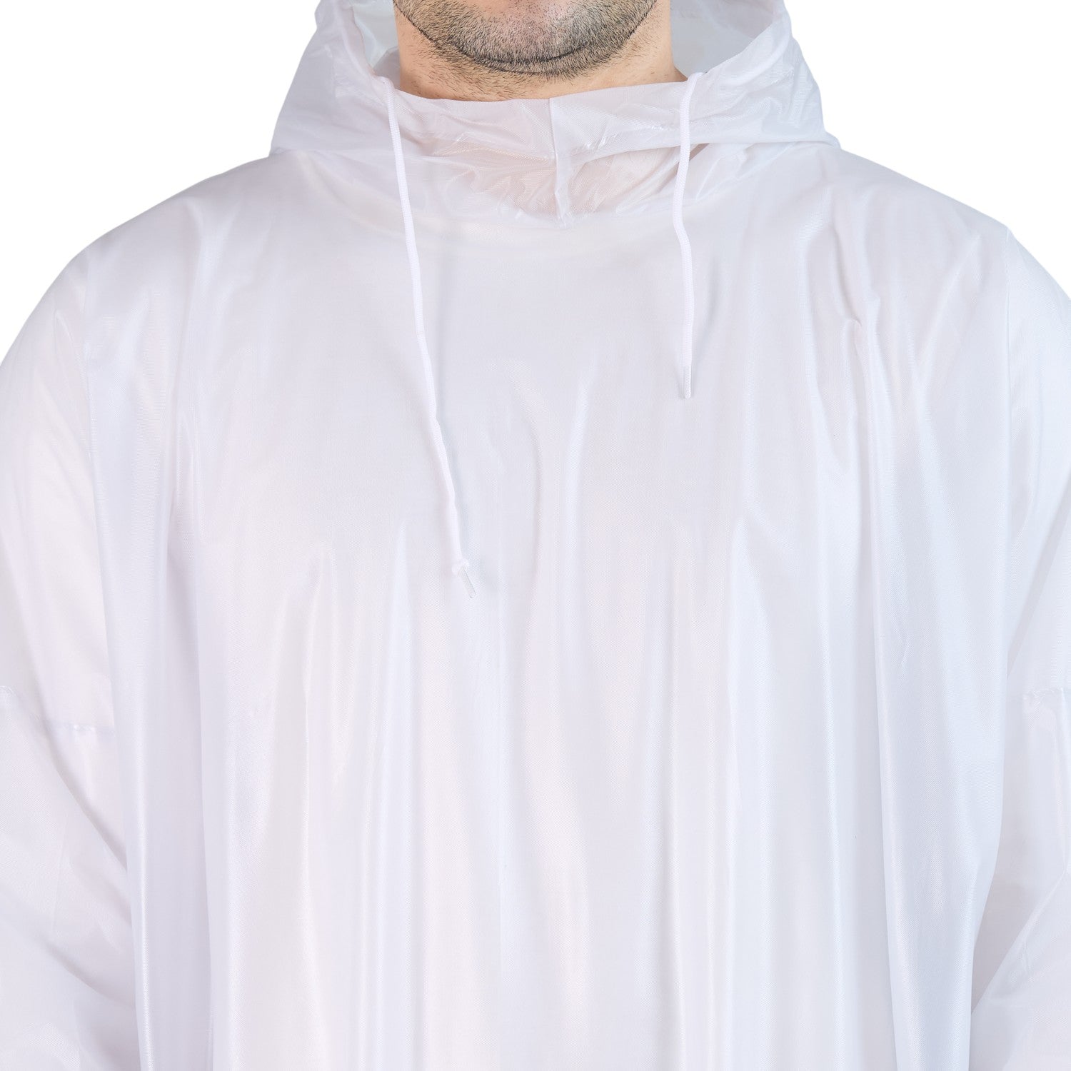 HighLands Waterproof Hooded Rain Poncho with Adjustable Drawstring.