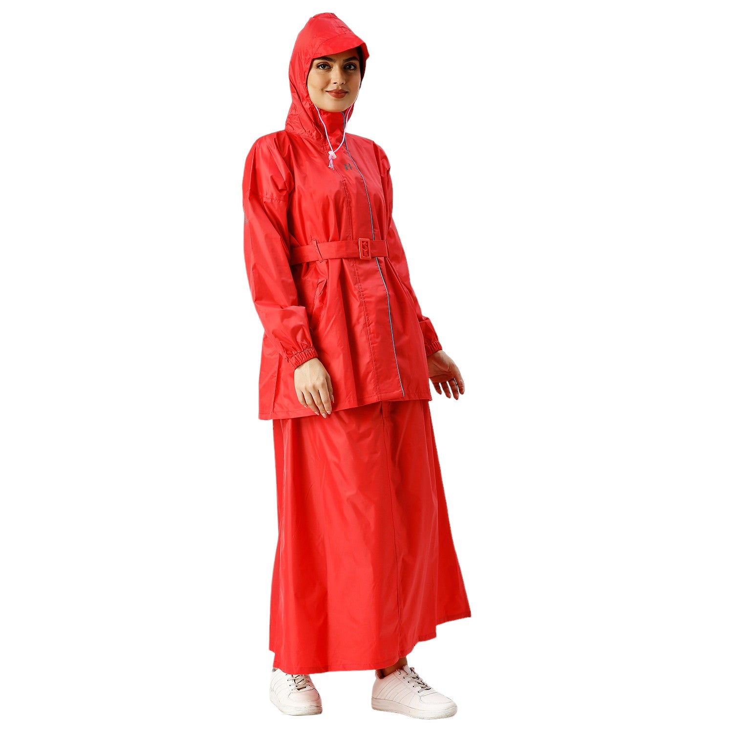 Highlands Diva Women’s Raincoat with Hood & Skirt | Waterproof Rain Suit