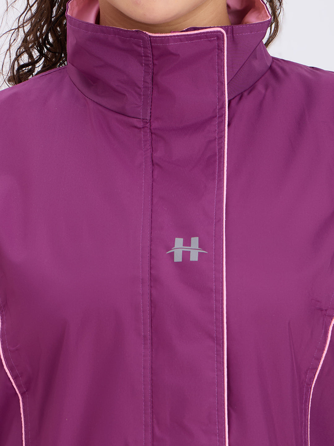 Highlands Genelia Women’s Waterproof Hooded Raincoat – Knee-Length, Taped Seams