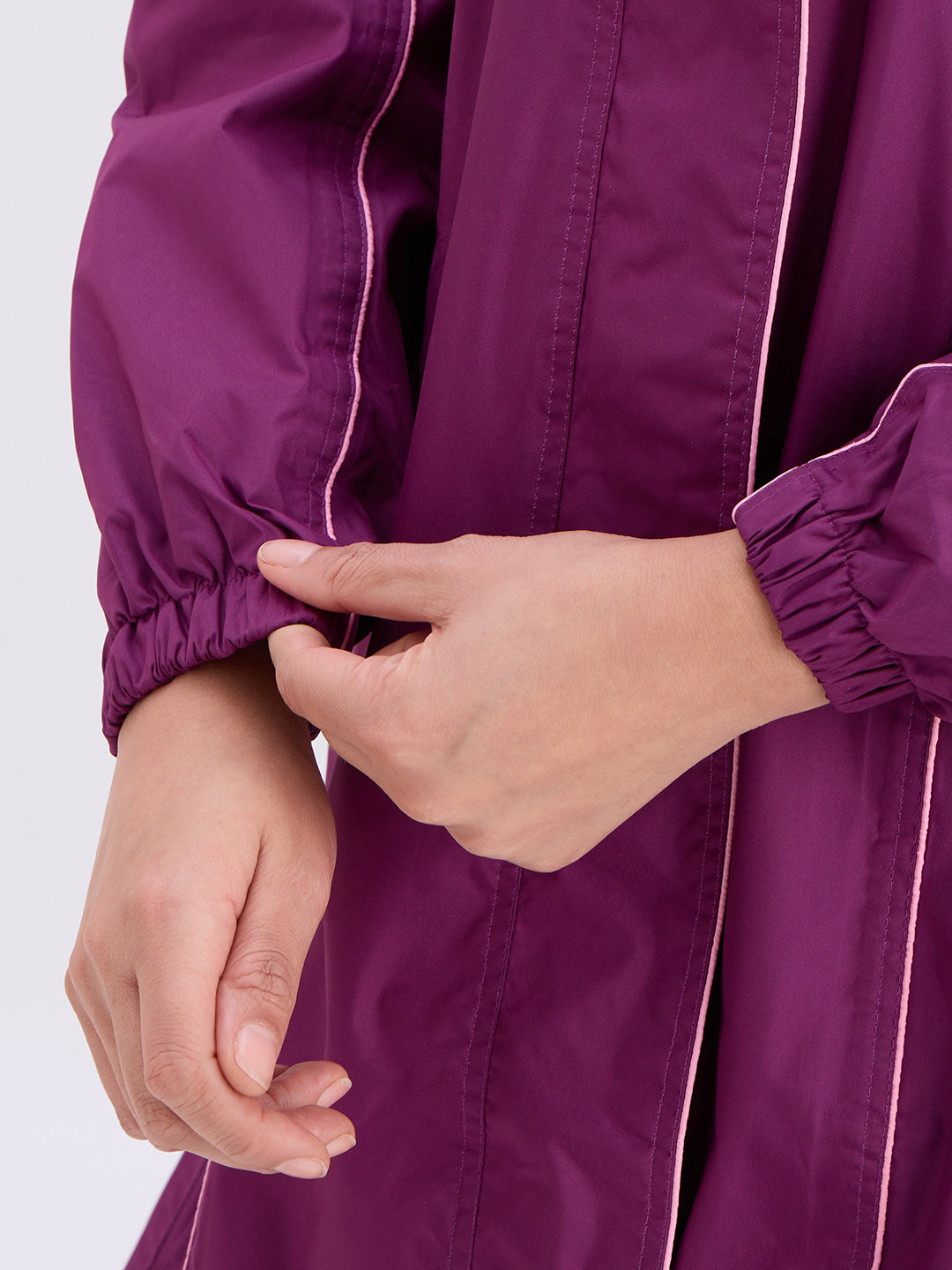 Highlands Genelia Women’s Waterproof Hooded Raincoat – Knee-Length, Taped Seams