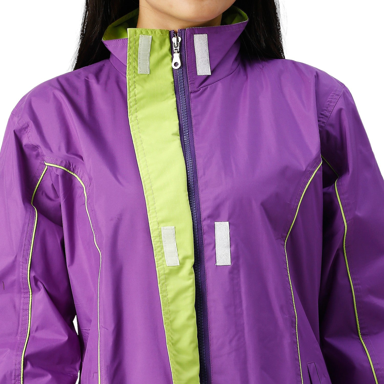 Highlands Genelia Women’s Waterproof Hooded Raincoat – Knee-Length, Taped Seams
