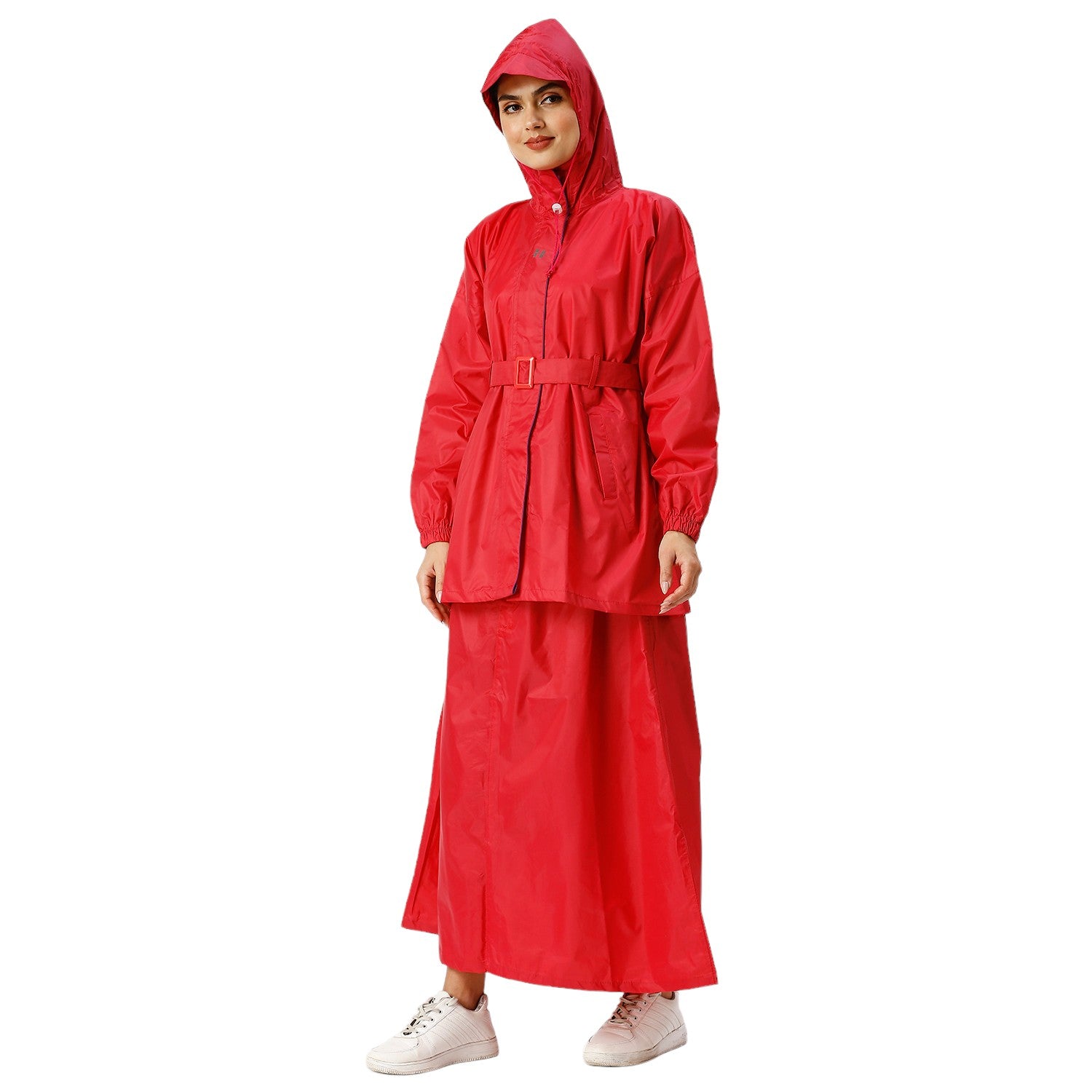 Highlands Diva Women’s Raincoat with Hood & Skirt | Waterproof Rain Suit