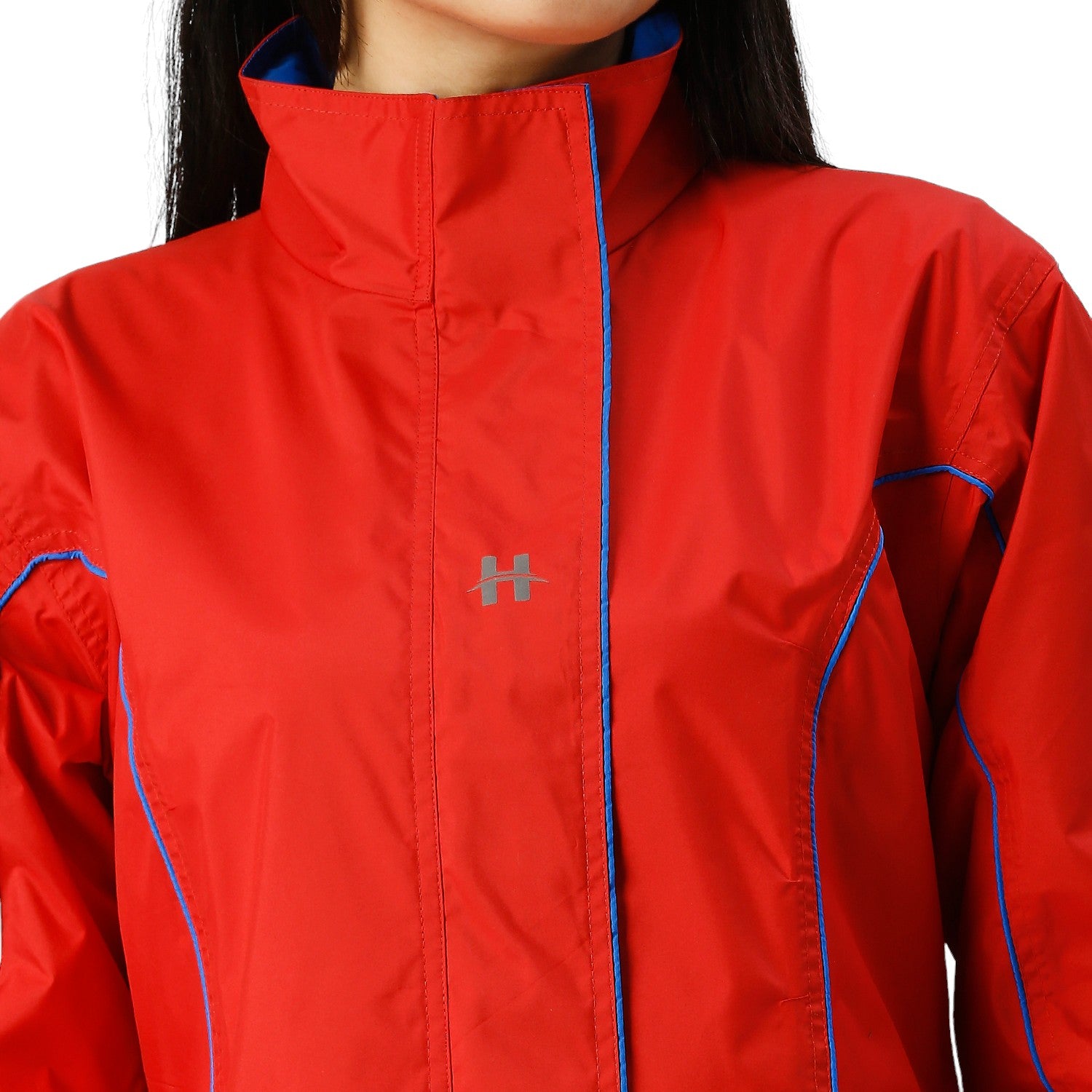 Highlands Genelia Women’s Waterproof Hooded Raincoat – Knee-Length, Taped Seams