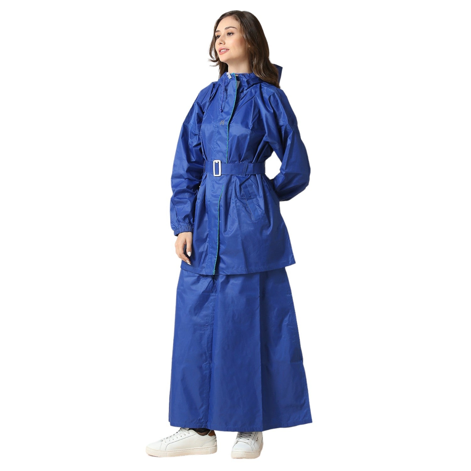 Highlands Diva Women’s Raincoat with Hood & Skirt | Waterproof Rain Suit