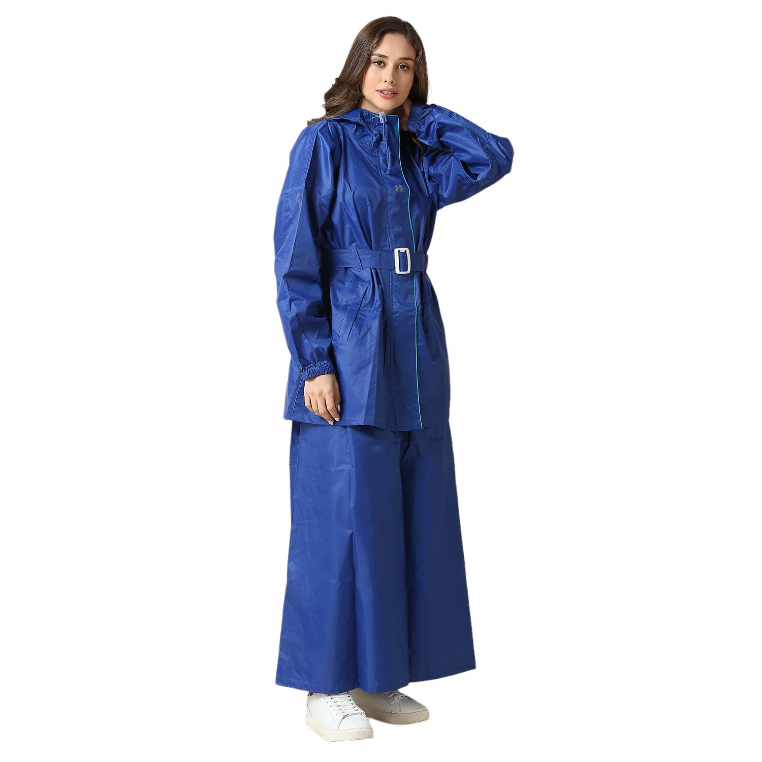 Highlands Diva Women’s Raincoat with Hood & Skirt | Waterproof Rain Suit