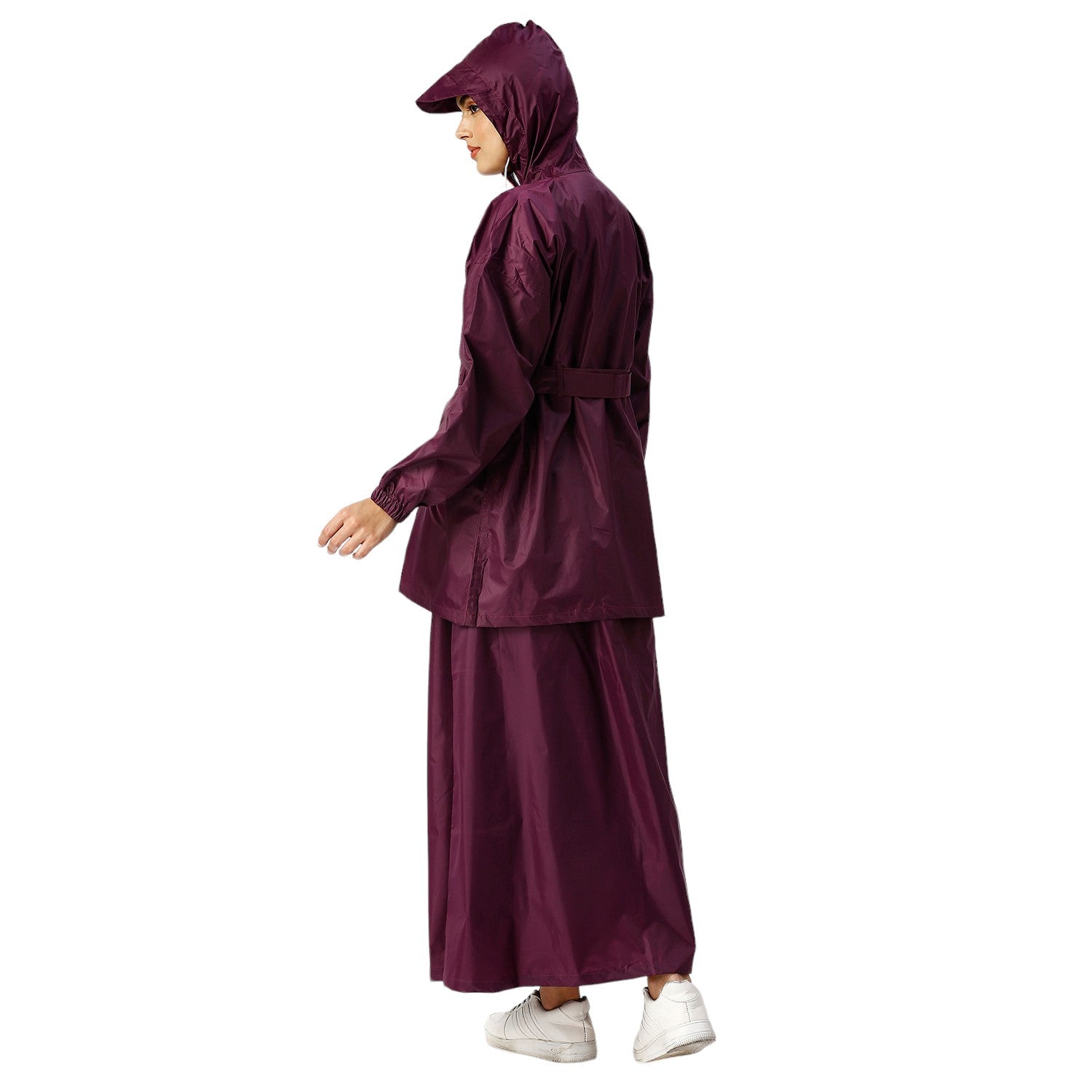 Highlands Diva Women’s Raincoat with Hood & Skirt | Waterproof Rain Suit